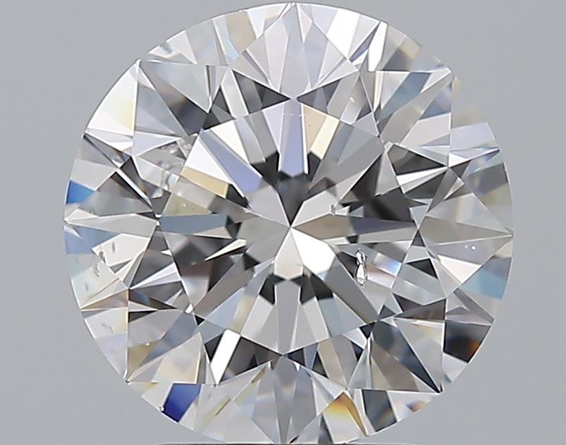 3.36ct D SI2 Rare Carat Ideal Cut Round Diamond