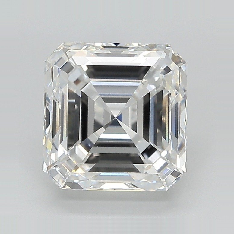 3.14ct D VVS2 Rare Carat Ideal Cut Asscher Lab Grown Diamond