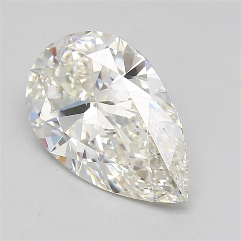 3.05ct H VVS2 Rare Carat Ideal Cut Pear Lab Grown Diamond