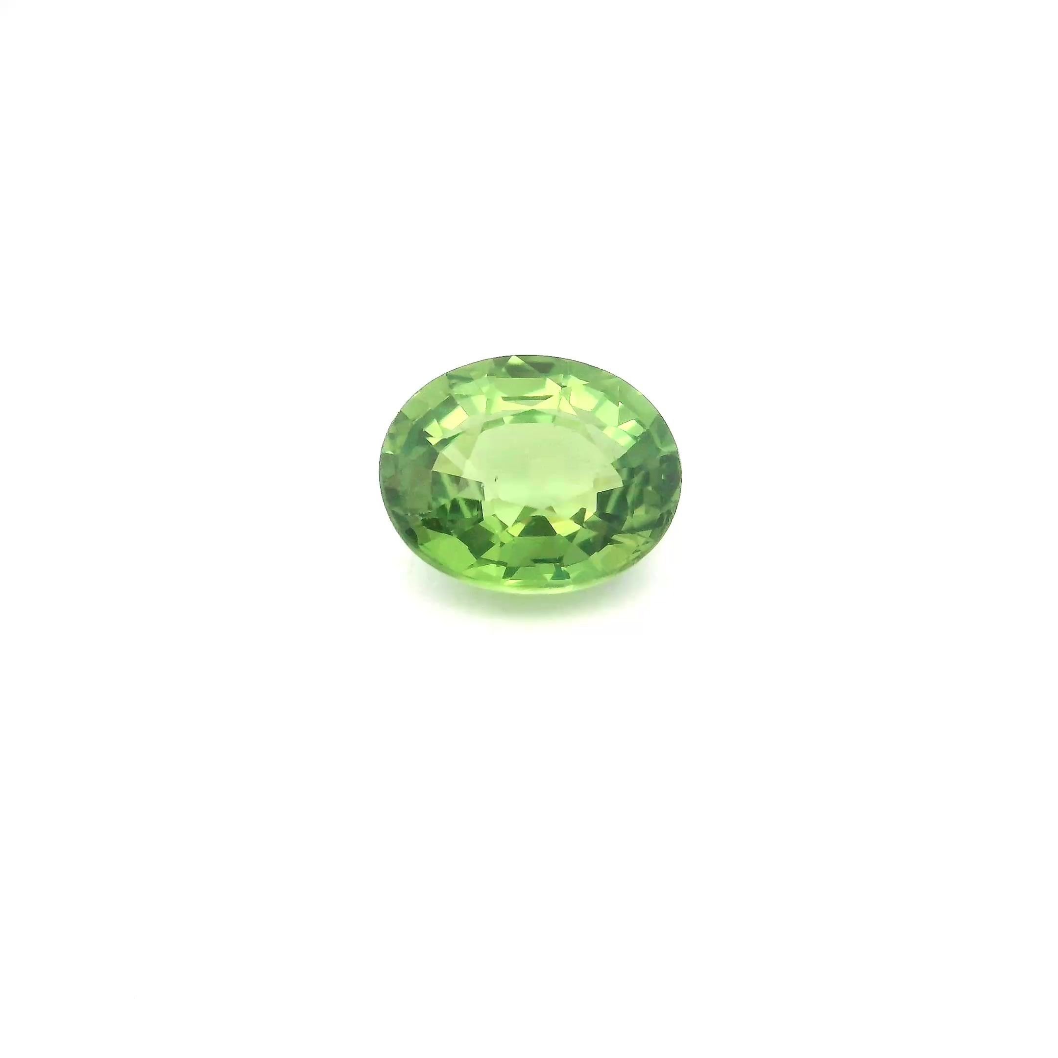2.16 Carat Green Oval Sapphire