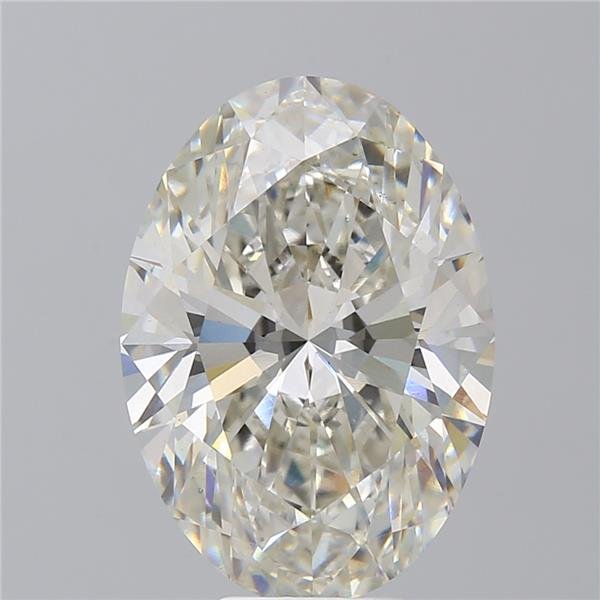 7.67ct I VS2 Rare Carat Ideal Cut Oval Lab Grown Diamond