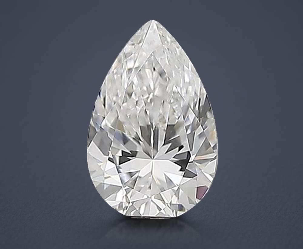 0.58 Carat Pear Natural Diamond