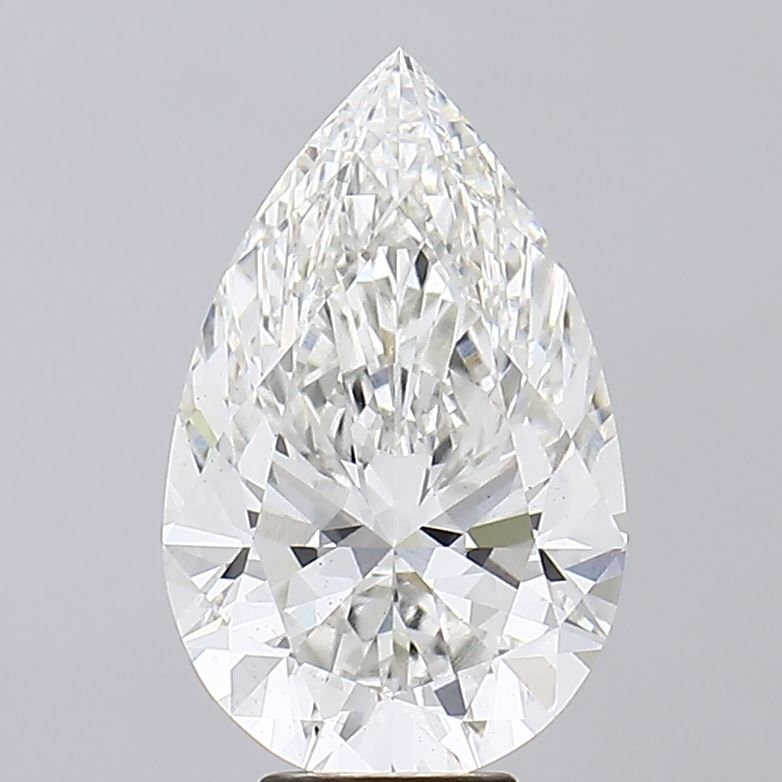 7.05ct H VS1 Rare Carat Ideal Cut Pear Lab Grown Diamond