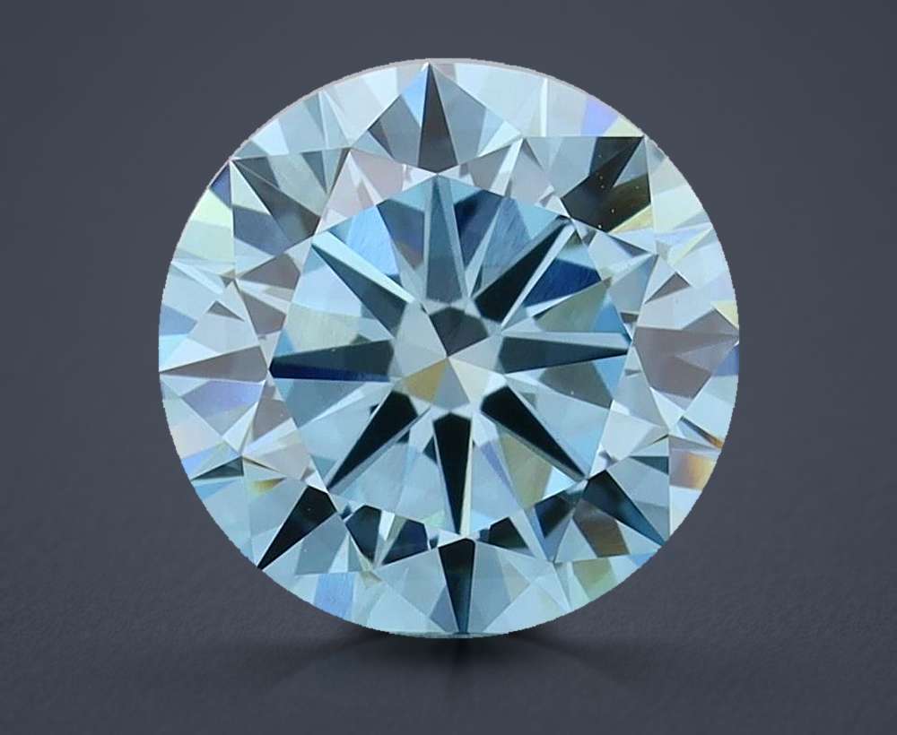 1.54 Ct. Fancy Vivid Blue Round Lab Diamond