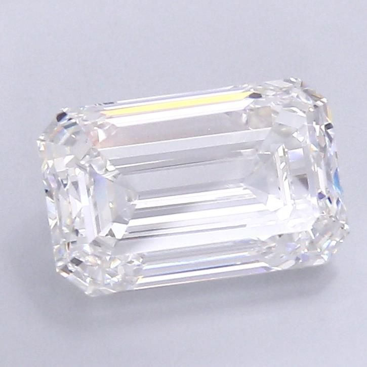 7.99ct E VVS2 Excellent Cut Emerald Lab Grown Diamond