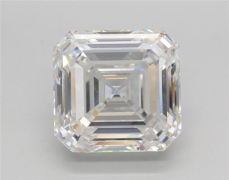 5.03ct F VS1 Rare Carat Ideal Cut Asscher Lab Grown Diamond