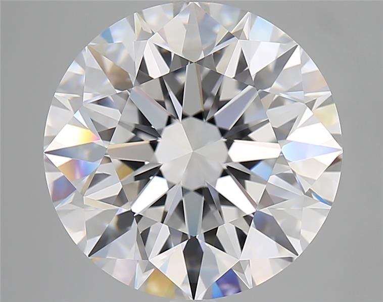 7.56ct D VVS1 Rare Carat Ideal Cut Round Diamond