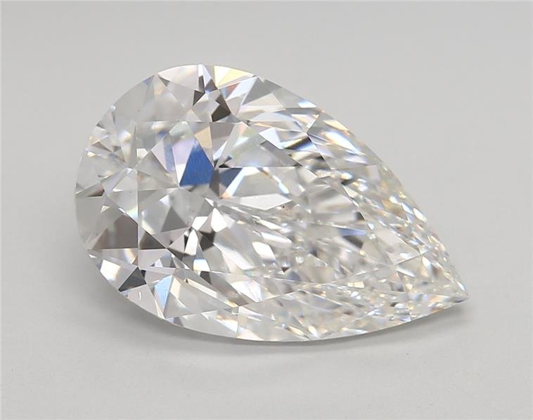 5.09ct E VS2 Rare Carat Ideal Cut Pear Lab Grown Diamond