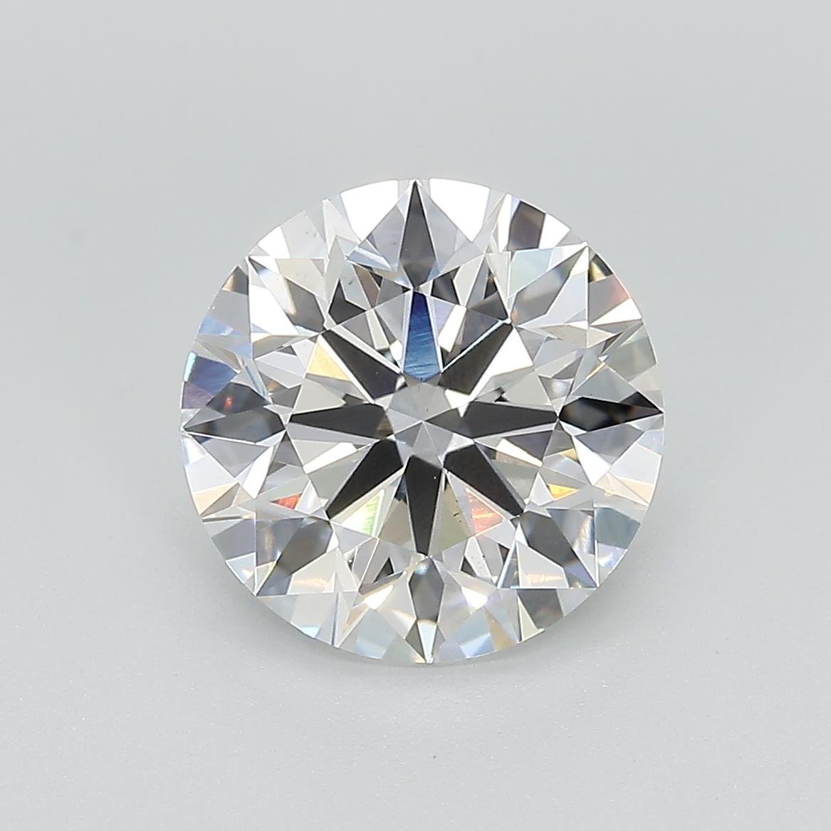 3.36ct E VS1 Rare Carat Ideal Cut Round Lab Grown Diamond