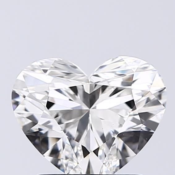 1.28ct F VS1 Rare Carat Ideal Cut Heart Lab Grown Diamond