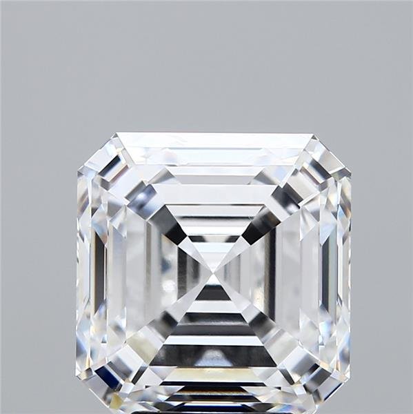 6.10ct E VVS2 Rare Carat Ideal Cut Asscher Lab Grown Diamond