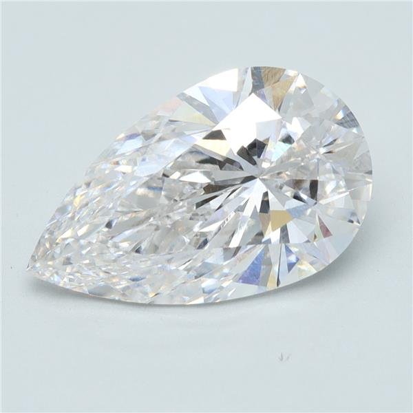 3.16ct G VS1 Rare Carat Ideal Cut Pear Lab Grown Diamond