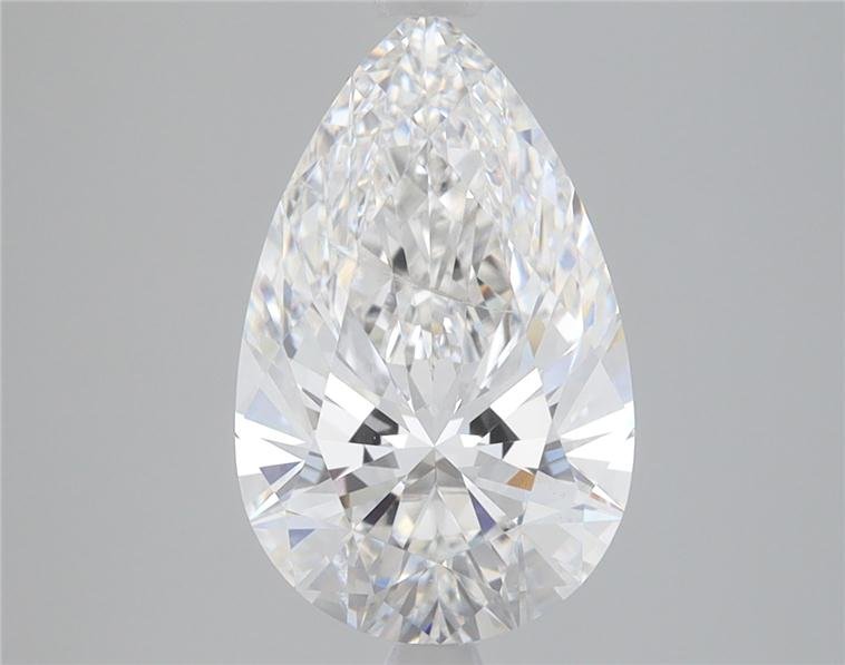 2.81ct E SI2 Rare Carat Ideal Cut Pear Lab Grown Diamond