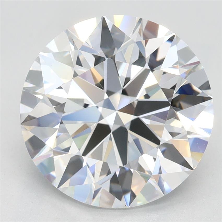 3.44ct D VVS1 Rare Carat Ideal Cut Round Lab Grown Diamond