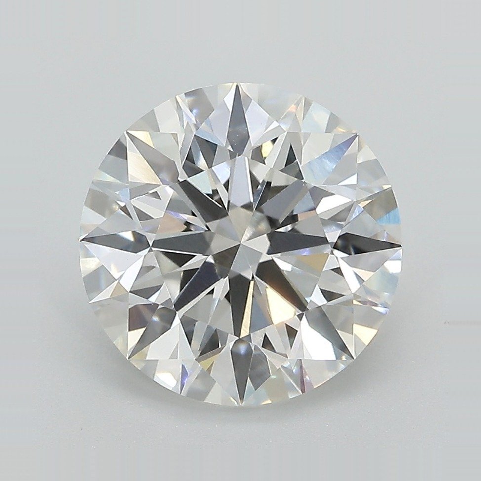 4.73ct F VVS2 Rare Carat Ideal Cut Round Lab Grown Diamond
