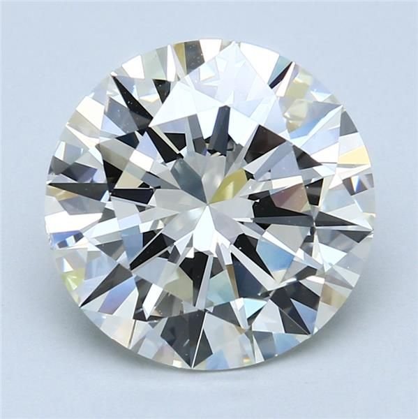 6.06ct J VS2 Very Good Cut Round Diamond