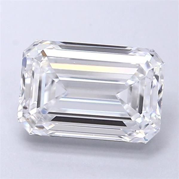 1.30ct D VVS2 Rare Carat Ideal Cut Emerald Lab Grown Diamond