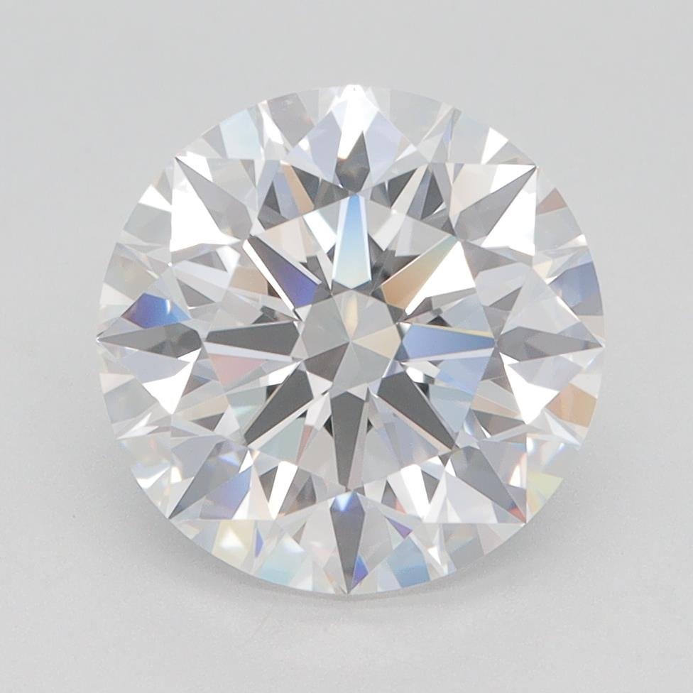 3.26ct D VVS1 Rare Carat Ideal Cut Round Lab Grown Diamond