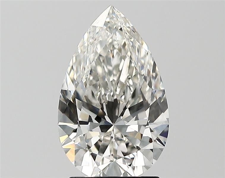 2.11ct H VS1 Rare Carat Ideal Cut Pear Lab Grown Diamond