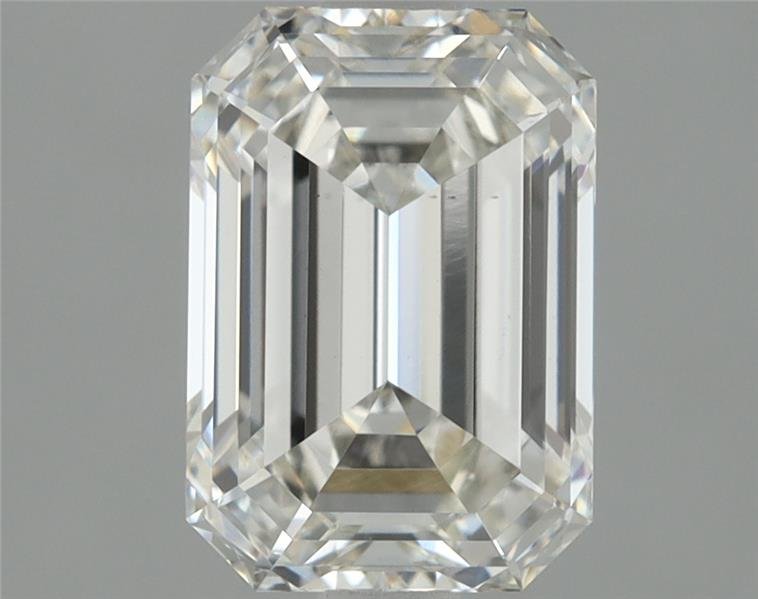 1.63ct H VS2 Rare Carat Ideal Cut Emerald Lab Grown Diamond