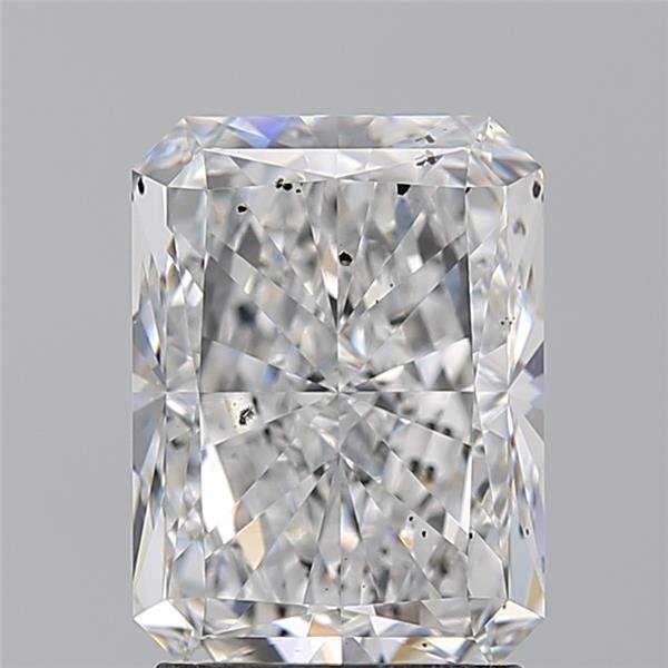 2.52ct E SI2 Rare Carat Ideal Cut Radiant Diamond
