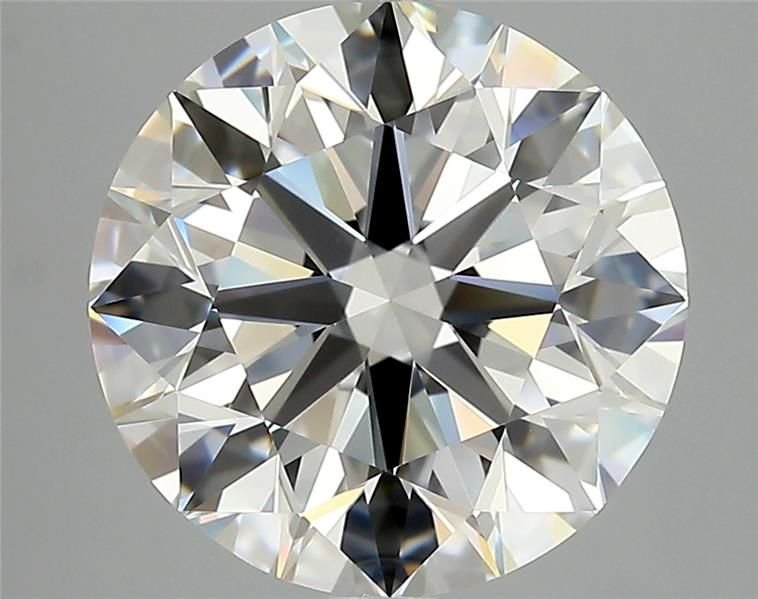 5.04ct G VVS2 Rare Carat Ideal Cut Round Diamond