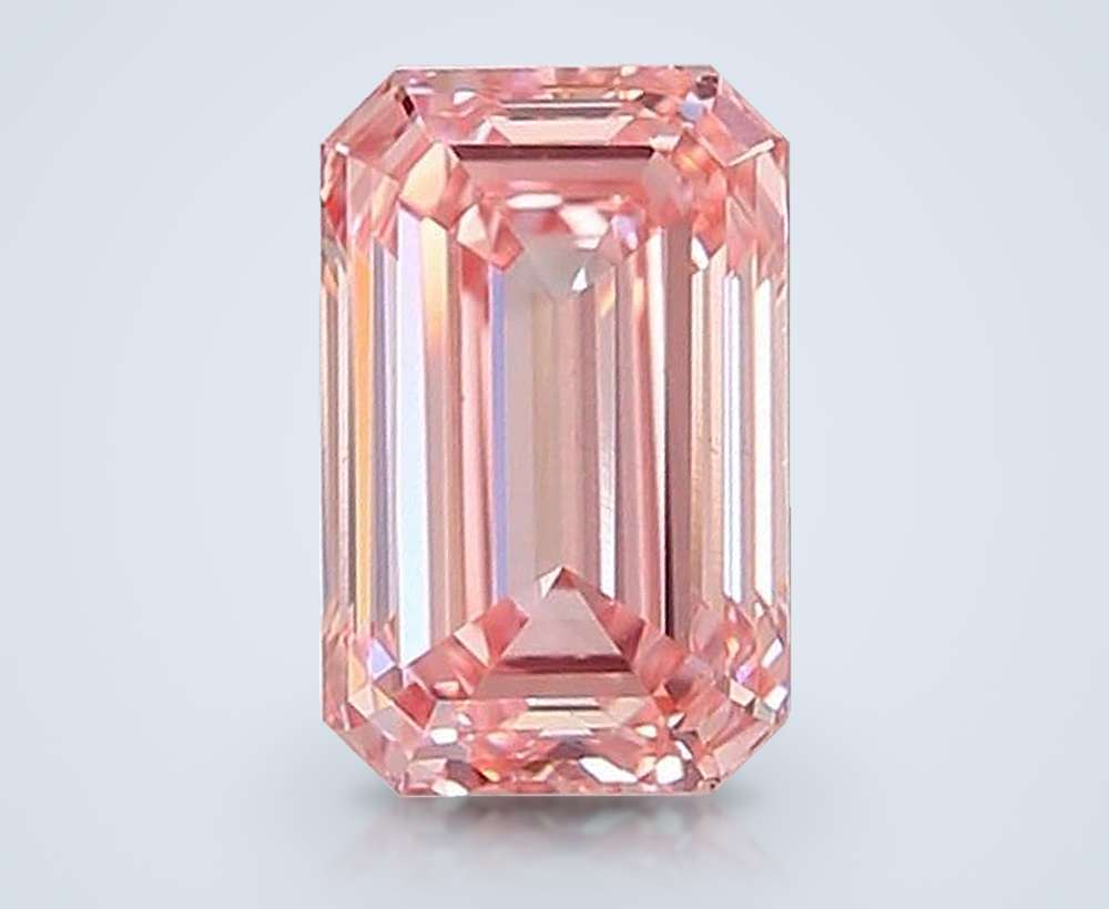 1.39 Ct. Fancy Intense Pink Emerald Lab Diamond