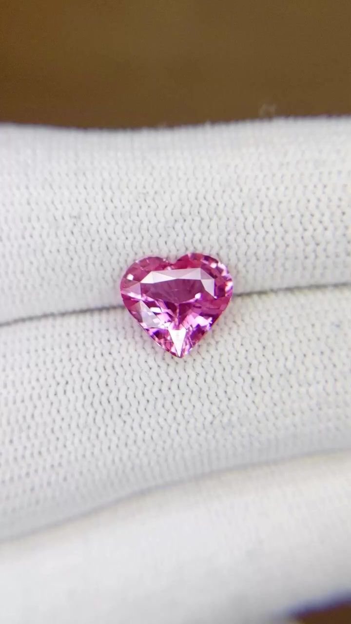 2.58 Carat Pink Heart Sapphire