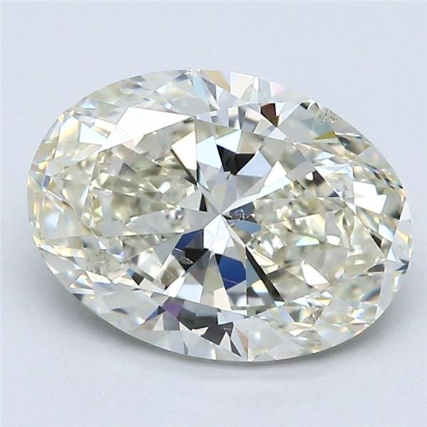 2.16ct K SI2 Rare Carat Ideal Cut Oval Diamond