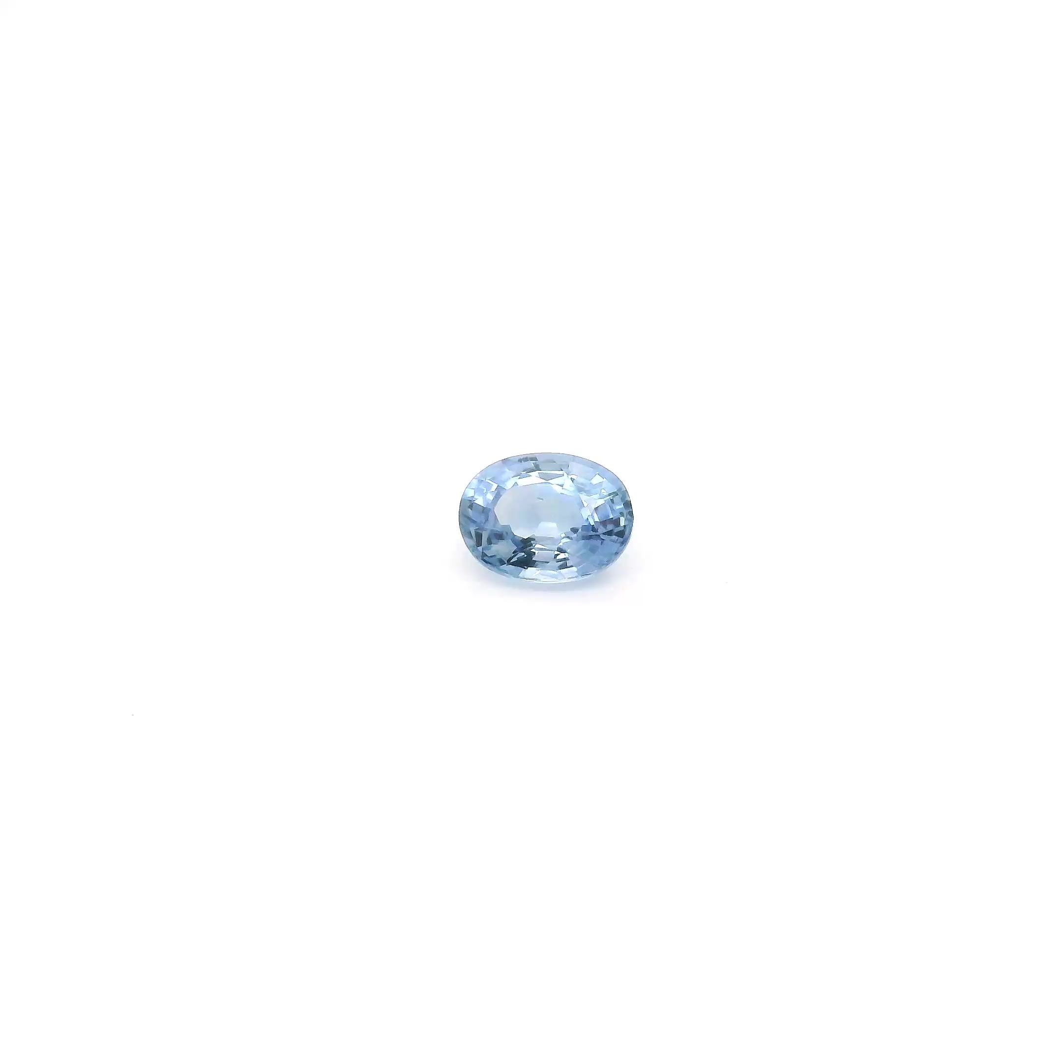 1.15 Carat Light Blue Oval Sapphire