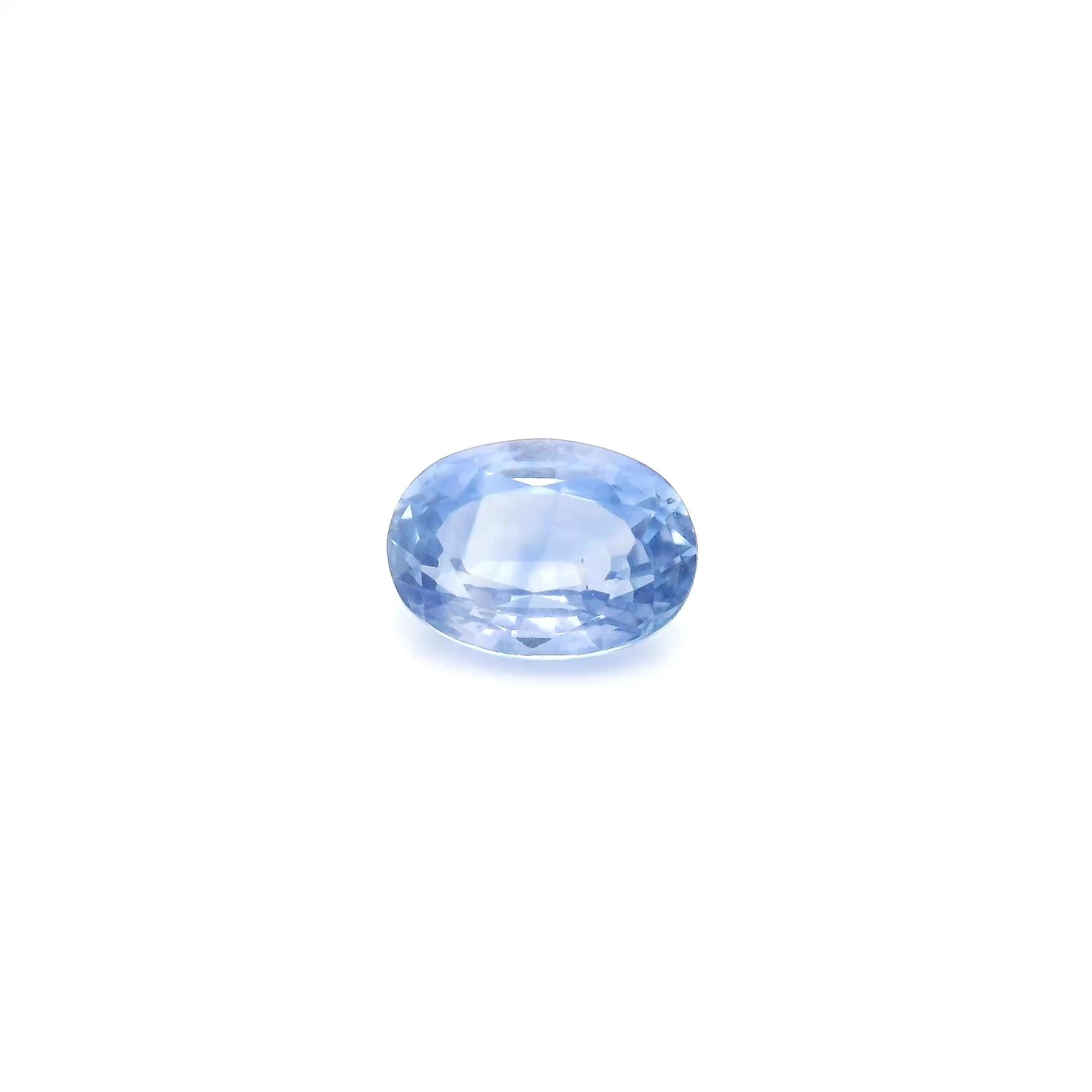 1.41 Carat Light Blue Oval Sapphire