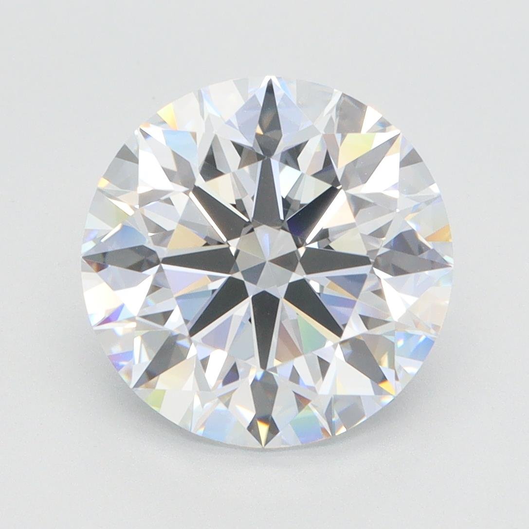 4.21ct F VVS1 Rare Carat Ideal Cut Round Lab Grown Diamond