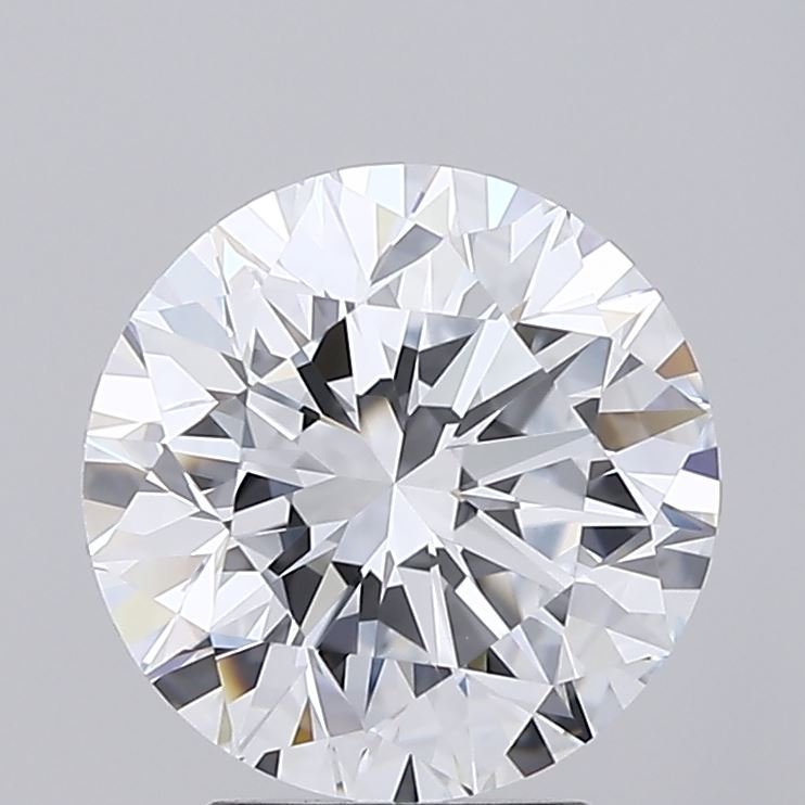 3.00ct F IF Excellent Cut Round Lab Grown Diamond