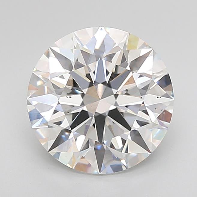 3.03ct E VS2 Rare Carat Ideal Cut Round Lab Grown Diamond