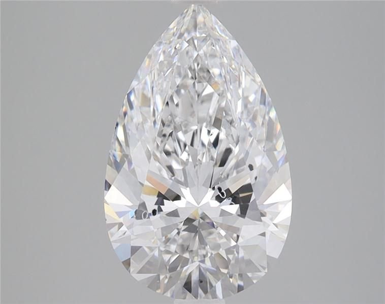 2.78ct E SI2 Rare Carat Ideal Cut Pear Lab Grown Diamond