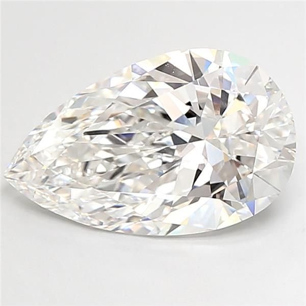 5.41ct E VS1 Rare Carat Ideal Cut Pear Lab Grown Diamond
