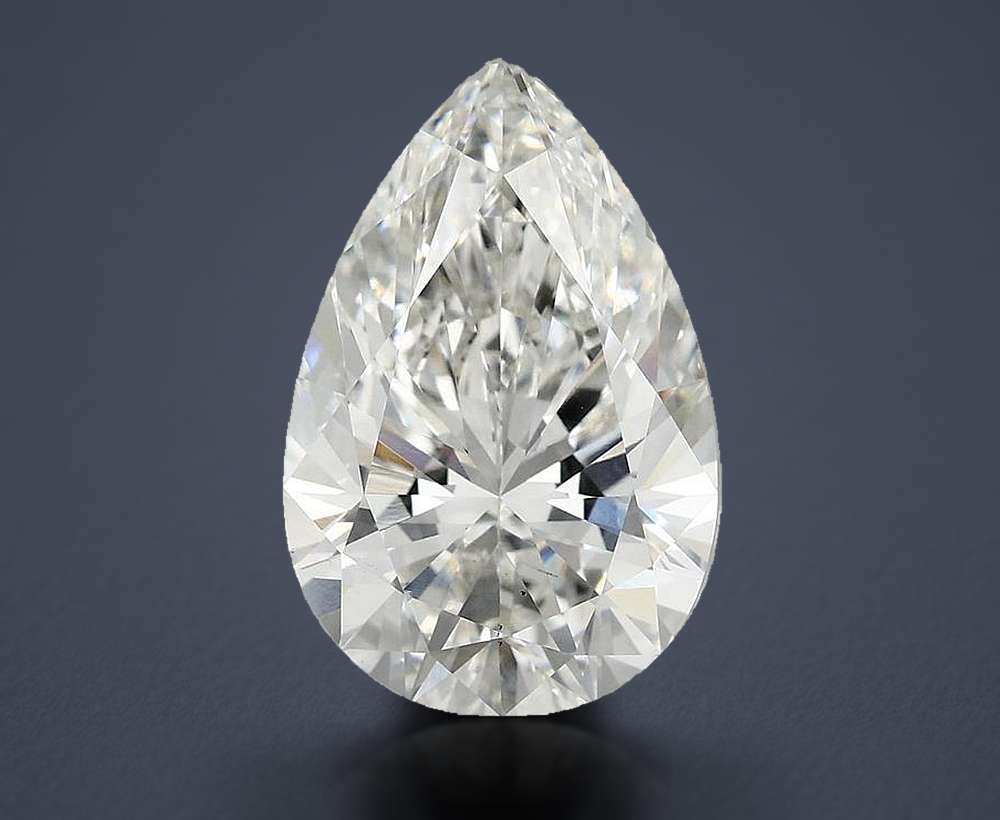 5.80 Carat Pear Lab Diamond