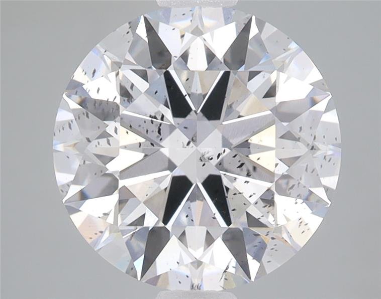 3.09ct F SI2 Rare Carat Ideal Cut Round Lab Grown Diamond