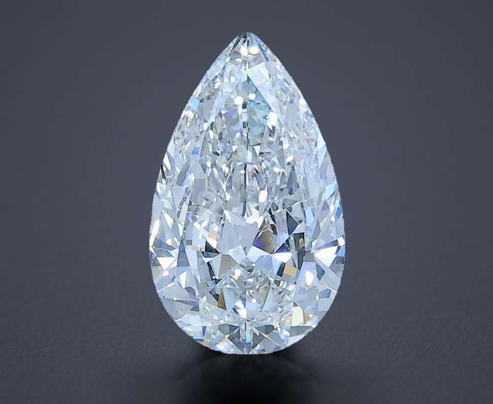 1.72 Carat Pear Natural Diamond