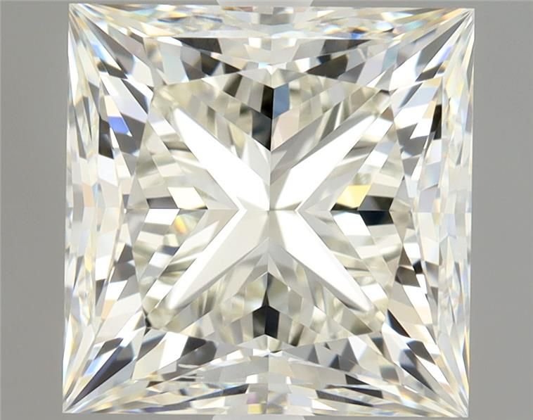 3.02ct J VS2 Rare Carat Ideal Cut Princess Diamond
