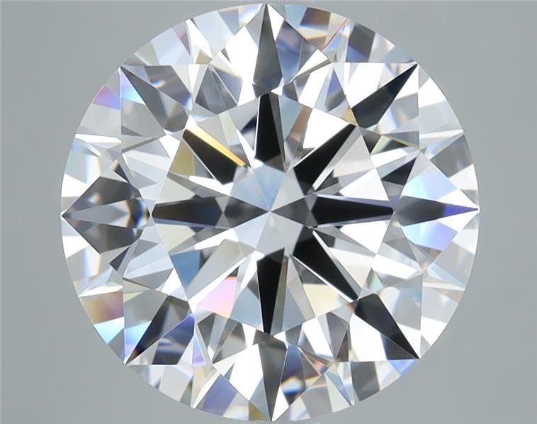 5.05ct D FL Rare Carat Ideal Cut Round Diamond