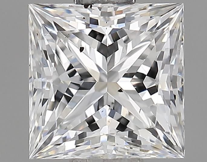 0.88ct E VS2 Rare Carat Ideal Cut Princess Lab Grown Diamond