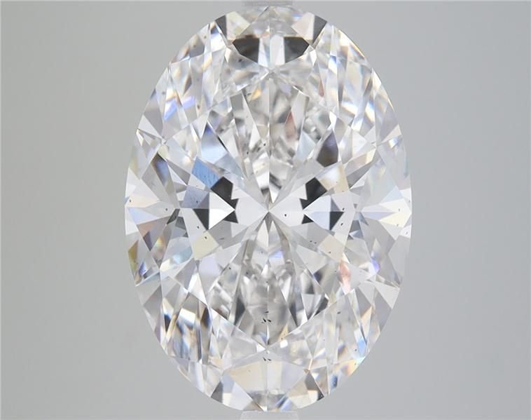 6.44ct F SI1 Rare Carat Ideal Cut Oval Lab Grown Diamond