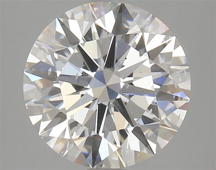 4.01ct F SI1 Rare Carat Ideal Cut Round Lab Grown Diamond