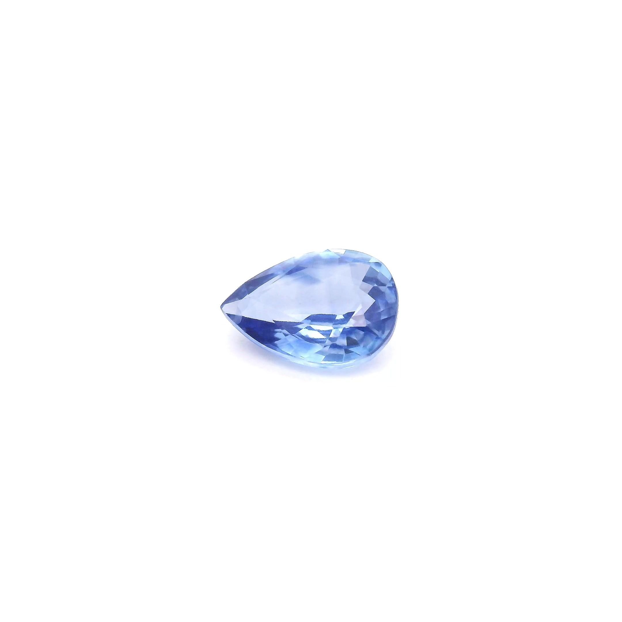 0.92 Carat Blue Pear Sapphire
