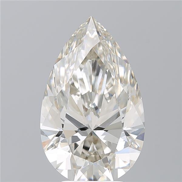 4.65ct I VS2 Rare Carat Ideal Cut Pear Lab Grown Diamond