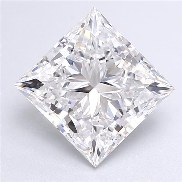 4.33ct E VS1 Rare Carat Ideal Cut Princess Lab Grown Diamond