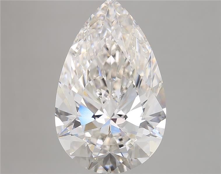 9.01ct H IF Rare Carat Ideal Cut Pear Diamond