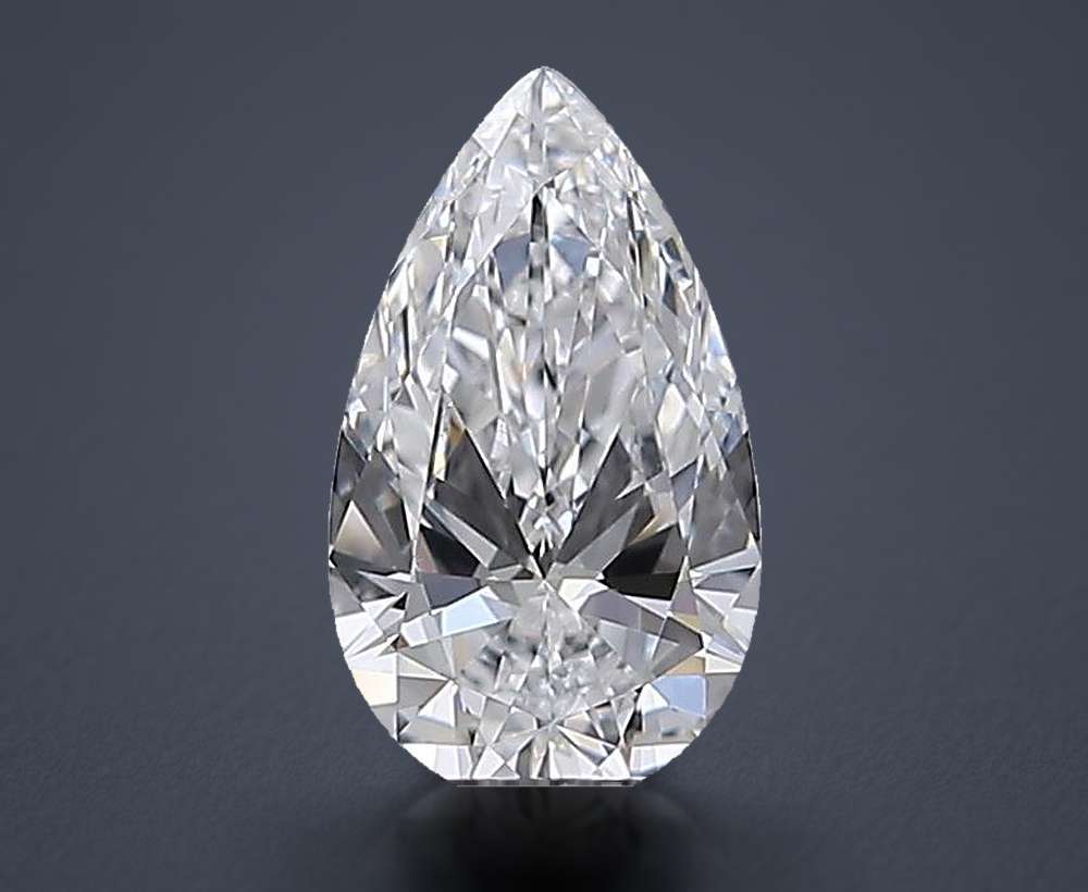 0.81 Carat Pear Natural Diamond