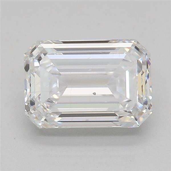 1.03ct D SI1 Rare Carat Ideal Cut Emerald Lab Grown Diamond